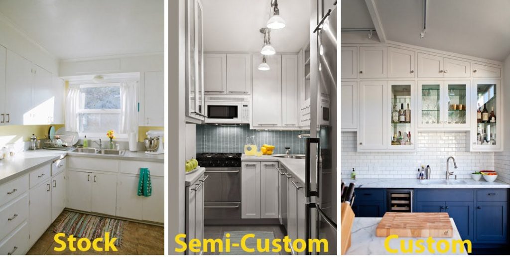 Custom Semi Or Stock Cabinets, How Much Are Semi Custom Kitchen Cabinets