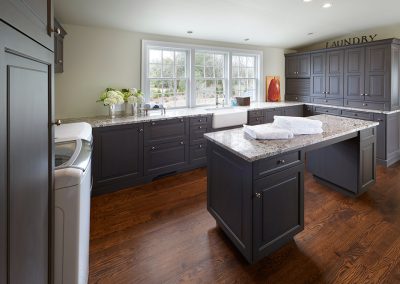Laundry Room Inspiration – White Toulon Living and Laundry Room